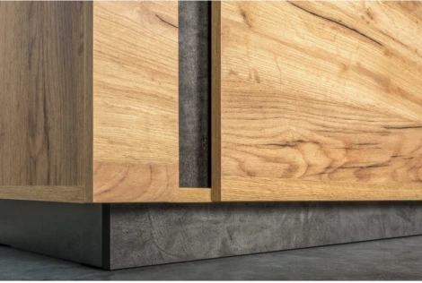 ТВ-тумба Mobi Арчи 10.86 дуб золотой craft / камень темный U3705 339645