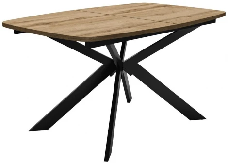 Стол DikLine B140 Дуб Галифакс (ЛДСП EGGER),опоры черные