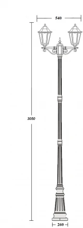 Наземный фонарь Oasis Light PETERSBURG M 79810MA 21 Bl