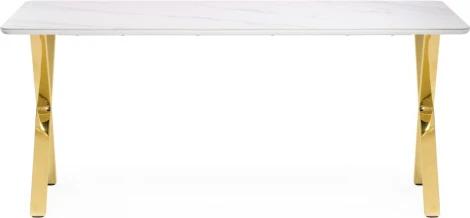 Керамический стол Селена 180 (Селена 3 180х90х77 белый мрамор / золото) Notta арт.572190