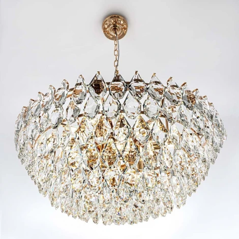 Подвесная люстра хрустальная Modelux MODELUX ML.2363.24 GD