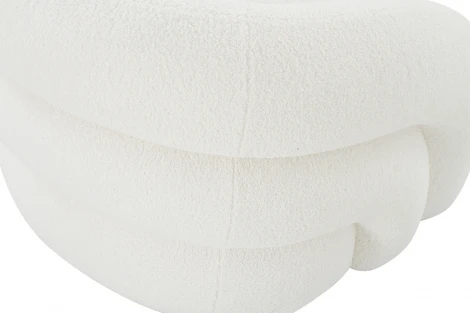 Кресло поворотное, иск.мех белый 94*83*70см Garda Decor арт.DY-KRES-117 BEL