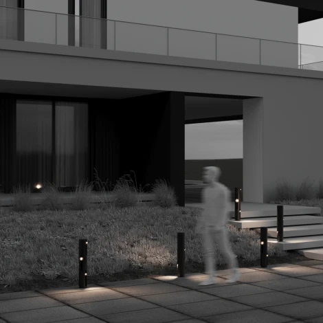 Наземный уличный светильник Maytoni Cave O468FL-L9B3K (LED, 220V, круглые, IP65)