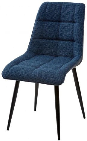 Стул CHIC TRF-06 полночный синий/ RU-03 синяя сталь/ черный каркас