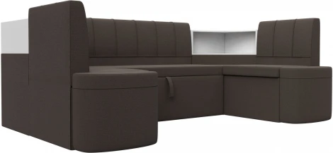 Диван кухонный П-образный Тефида Лига Диванов (Рогожка) арт.125851