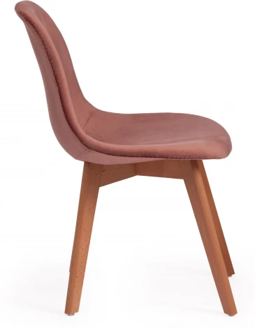 Обеденный стул Tetchair CINDY (Вельвет,Дерево бук/Коралловый)