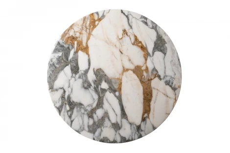 160KD-26500 Стол журнальный, мрамор Arabescato Corchia d90*28см Garda Decor