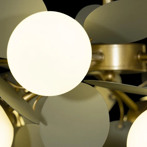 Потолочная люстра на штанге Loft It Matisse 10008/10 Grey (220V, цветы, шарики)