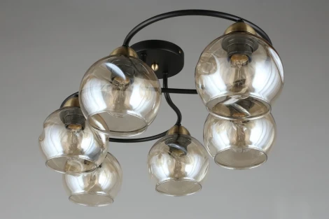 Потолочная люстра на штанге Omnilux Carini OML-95007-06 (220V, шарики)