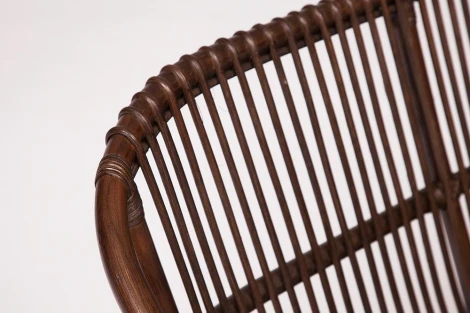 КОМПЛЕКТ " NEW BOGOTA " ( диван + 2 кресла + стол со стеклом ) /с подушками/ coco brown (коричневый кокос) (ротанг)