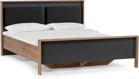 Кровать Woodville Тхан 180х200 дуб крафт золотой / антрацит арт.533199