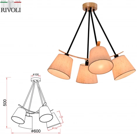 Люстра подвесная Innominata 3121-304 4 х Е14 40 Вт