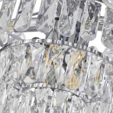 Потолочная люстра хрустальная на штанге Arte Milano Sorrento-2019 372019/7/50/460 CR (220V)
