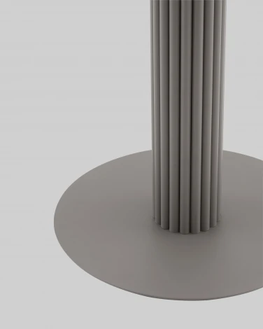 Стол круглый Терралино D90 верх керамика белый матовый, основание металл латте Stool Group арт.УТ000041594