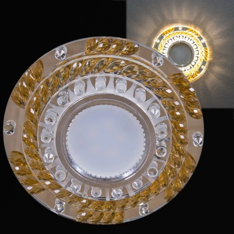 Встраиваемый точечный светильник Reluce 22092-9.0-001PL MR16+LED3W CL+GD (круглые)