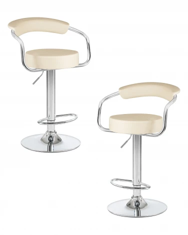 Набор 2 шт стул барный DOBRIN MARTA (кремовый)