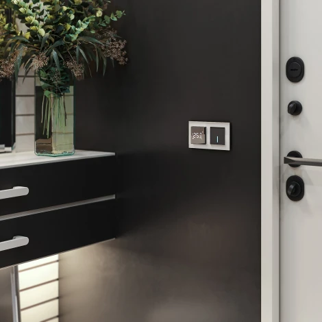 Умный сенсорный выключатель одноклавишный (черный) Werkel W4510608 (a048326)