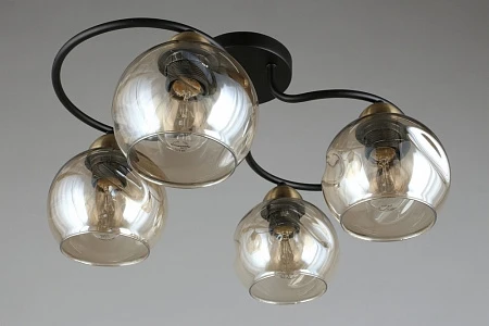 Потолочная люстра на штанге Omnilux Carini OML-95007-04 (220V, шарики)