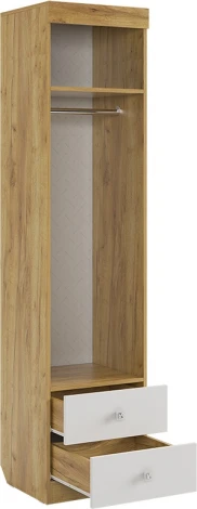 Форсаж Шкаф комбинированный (с ящ. 1-створчатый), цвет дуб крафт золотой/белый Mebelson (арт.MKF-02.2725)