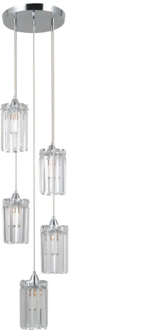 Подвесной светильник хрустальный Moderli Levi V10756-5P (220V, на проводе)