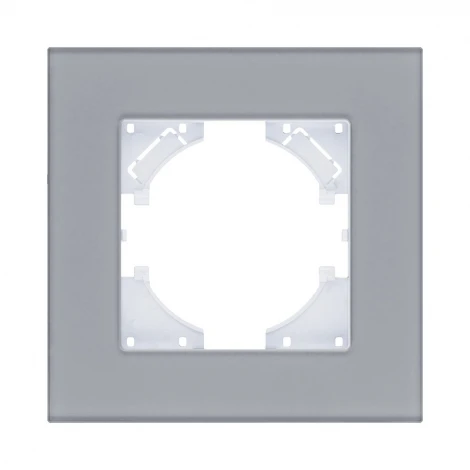 Рамка 1-постовая стекло серый Kollinger Reflex MG RM1GY