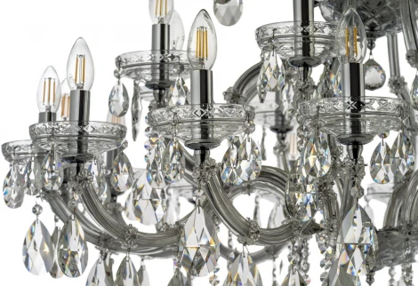Подвесная люстра Dio D`arte Gloria Gloria E 1.1.24.600 N (220V, хрусталь, на цепи, подсвечник, свеча)