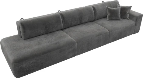 Диван прямой Лига-036 НПБ Модерн Лонг подлокотник справа Лига Диванов (Велюр) арт.127697