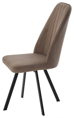 Стул ПРОВАНС 360 град. поворот. цвет B5 Капучино, велюр / черный каркас M-City 64733