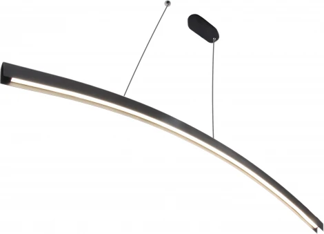 Подвесной светильник светодиодный с регулировкой цветовой температуры Mizi'en Slim MZ31505-1500B-black (220V, на тросе)