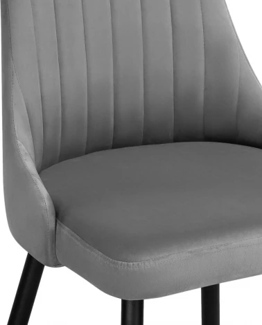 Стул на металлокаркасе Кора (Кора темно-серый / черный) Notta арт.517127