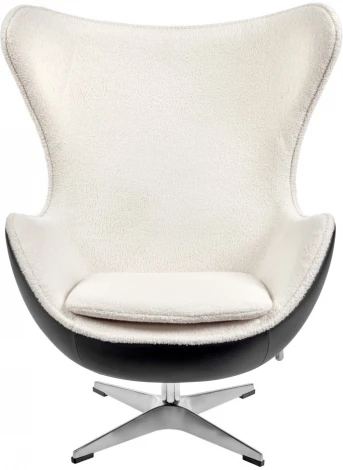 Кресло Bradex Home EGG STYLE CHAIR черный, экокожа (RF 0696)