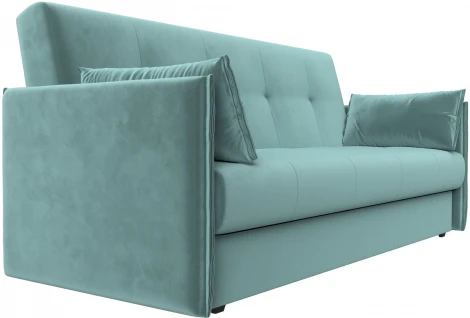 Диван-книжка Лига-018 (Бирюзовый/Велюр) Лига Диванов арт.117837