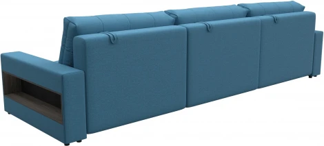 Диван прямой с полками Лига-053 НПБ Лонг Лига Диванов (Рогожка) арт.128910