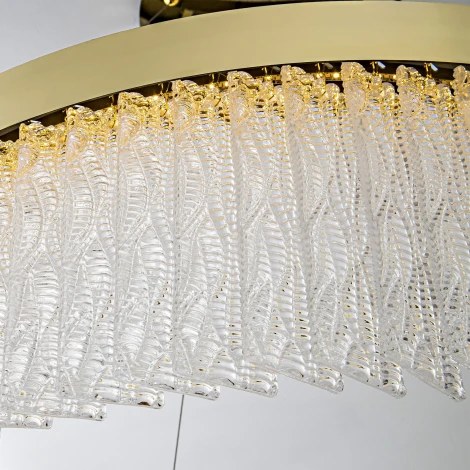 Подвесная люстра светодиодная хрустальная с регулировкой цветовой температуры Modelux MODESTYLE MS.9701.800 BS