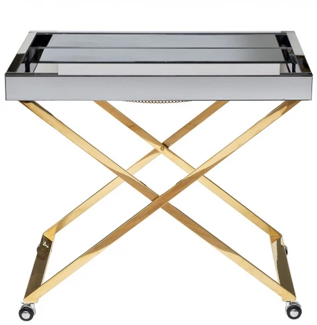 Журнальный стол Garda Decor KFG134 (Золото/Прозрачный)