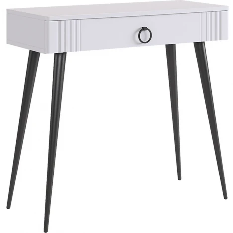 Ева Туалетный столик 2 (без зеркала) Mebelson (ЛДСП,МДФ/Светлое дерево,Белый) арт.TS-02.3101