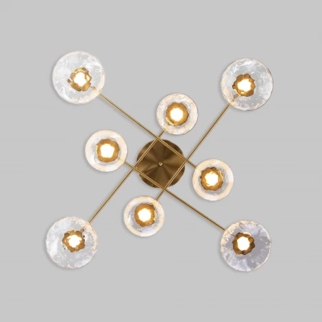 Потолочная люстра Eurosvet Ripple 50389 LED латунь (220V)