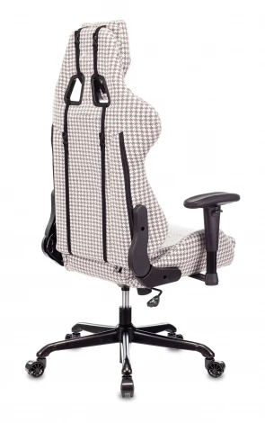 Кресло игровое Zombie VIKING LOFT серый Morris-1 гусин.лапка с подголов. крестовина металл