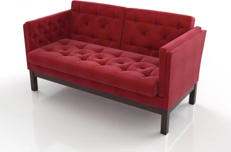 Диван Arsko Айверс М венге красный шенилл