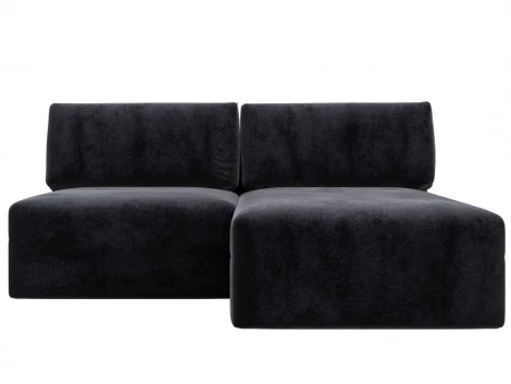 Диван угловой модульный Лига-060 НПБ угол универсальный (ЛДСП,Брус,Фанера/Пластик/Велюр/Темно-серый) Лига Диванов 129497