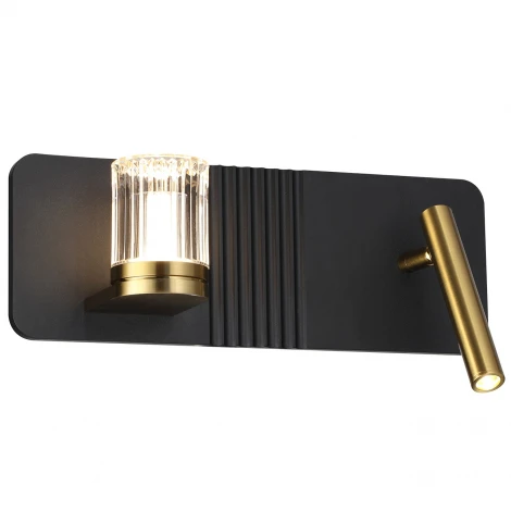 Настенный светильник светодиодный (14032/2W Black) Indigo Rilievo V000202L (220V)