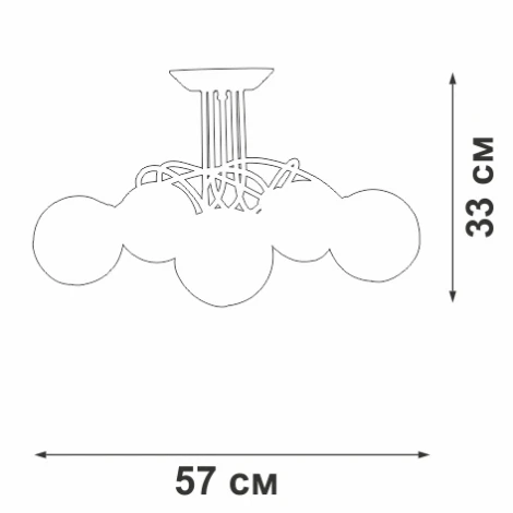Потолочная люстра V43090-13/5PL Vitaluce (220V, шар)