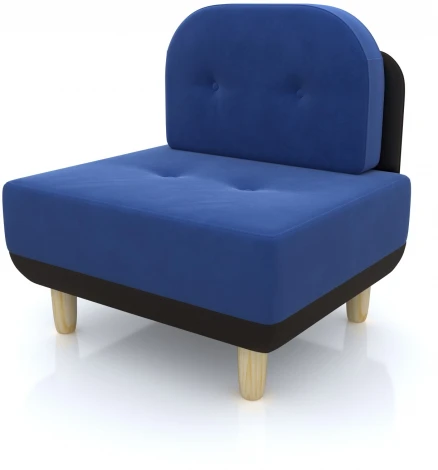 Кресло Arsko Торли синий велюр