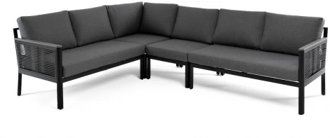 "Париж" угловой модульный диван, каркас из алюминия, цвет серый 4SIS арт.УТ-00008437