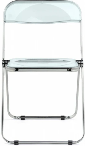 Пластиковый стул Woodville Fold складной clear gray-blue