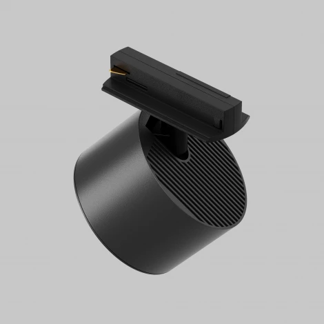 Трековый светильник однофазный, 12W 220V Maytoni Glare TR225-1-GX53-B (круглые)