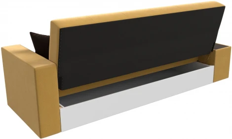 Диван-книжка Лига-020 стол слева (Желтый,Коричневый/Микровельвет) Лига Диванов арт.118495L