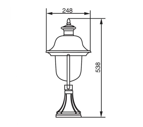 Наземный фонарь Oasis Light 84304c Bl (220V, IP44)