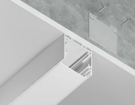 Алюминиевый профиль накладной/подвесной "Profile System" для светодиодной ленты до 23мм Ambrella Illumination GP2500WH