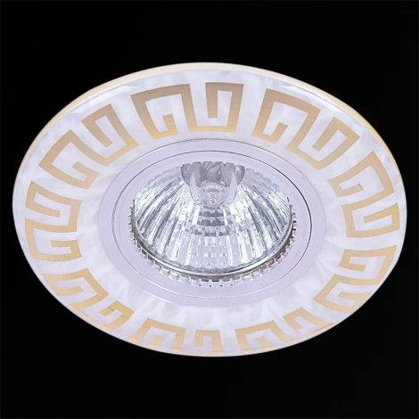 Встраиваемый точечный светильник Reluce 09504-9.0-001MN MR16+LED3W WH/GD (220V, круглые)